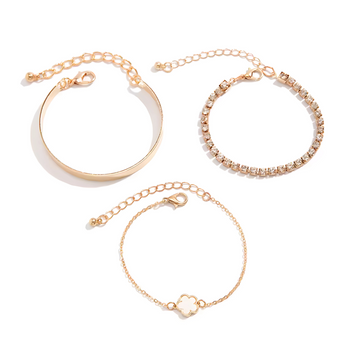 Accesorio Pulsera  purpurinas douradas