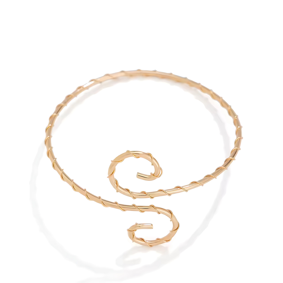 Accesorio Brazalete Curva Dourada